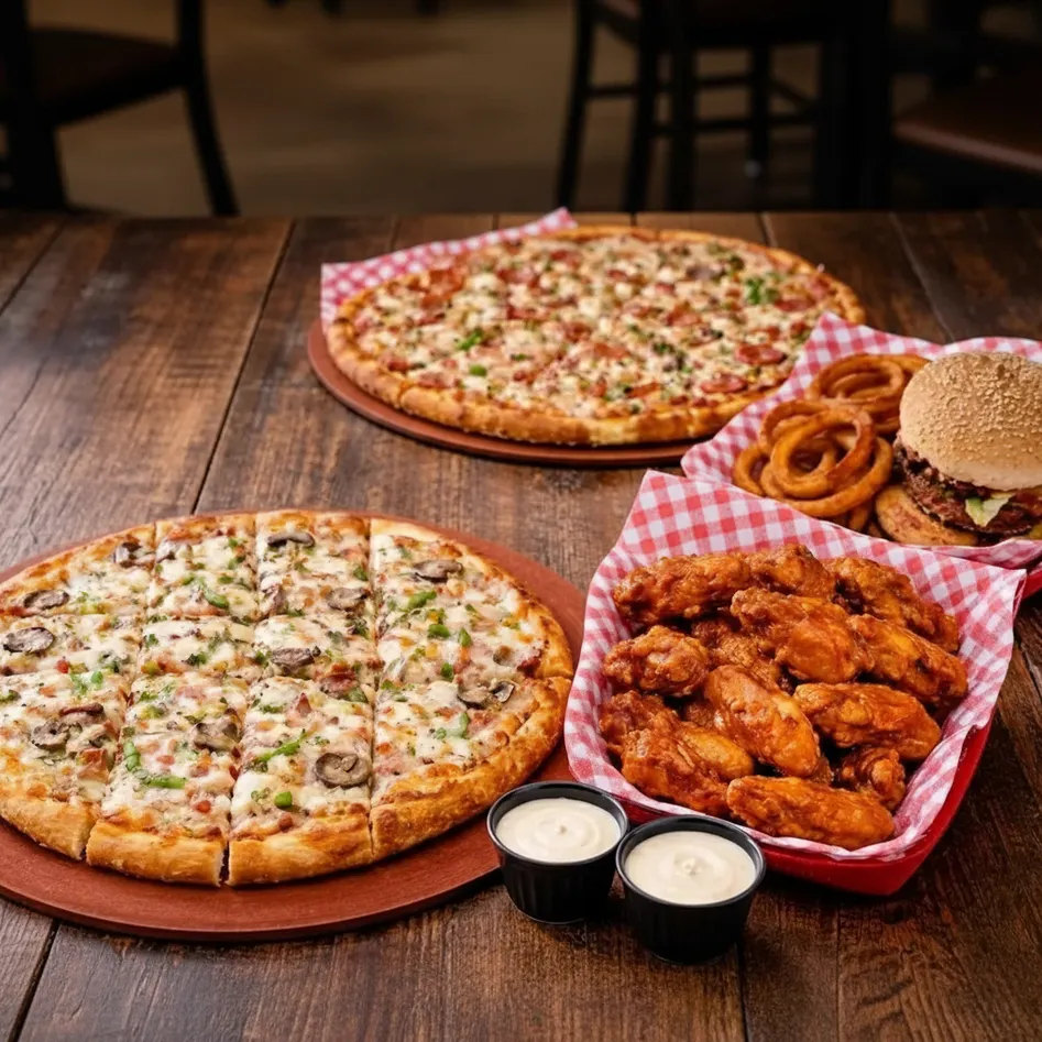 Indo-Canadian fusion pizza and tandoori wings delivered to Paisley from Uniq Pizza Cavanagh