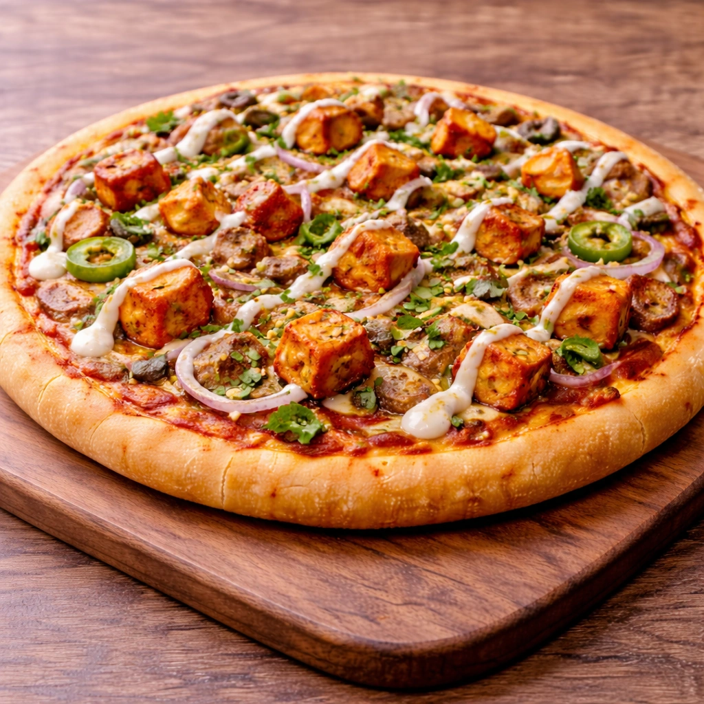 Gujarati Special Pizza at Uniq Pizza in Edmonton Alberta